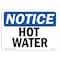 Signmission OSHA Notice Sign, Hot Water, 10in X 7in Decal, 10" W, 7" H, Landscape, Hot Water Sign OS-NS-D-710-L-13526 - alternate 1